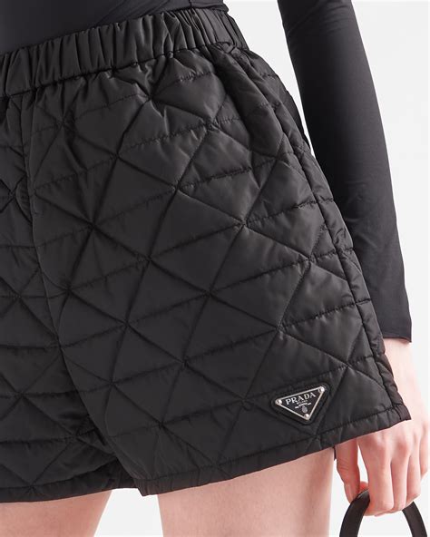 shorts in nylon di prada|short nero prada.